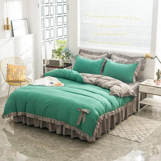 color-12 / 200x230cm duvetcover Simple High Quality Duvet Cover Queen Washed King Quilt Cover 220x240 Soft Comforter Covers 150x200 No Pillowcase