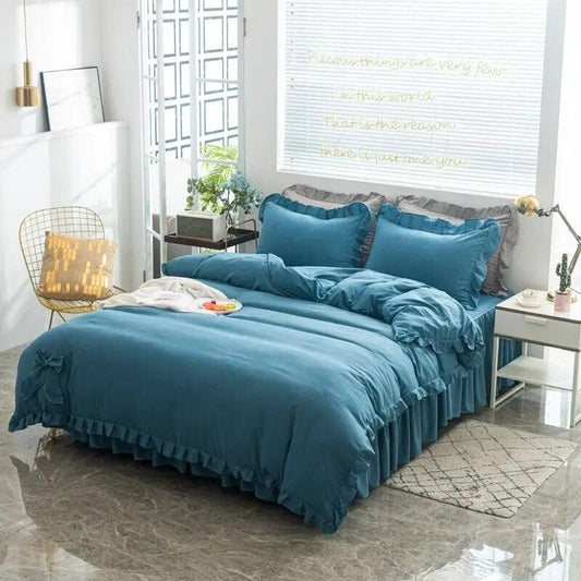 color-13 / 200x230cm duvetcover Simple High Quality Duvet Cover Queen Washed King Quilt Cover 220x240 Soft Comforter Covers 150x200 No Pillowcase