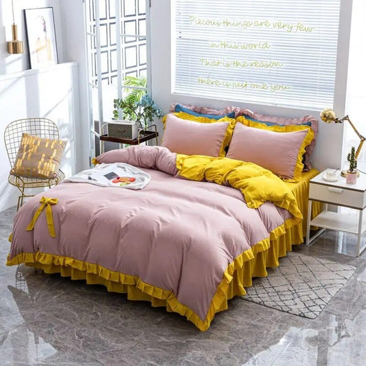 color-6 / 200x230cm duvetcover Simple High Quality Duvet Cover Queen Washed King Quilt Cover 220x240 Soft Comforter Covers 150x200 No Pillowcase