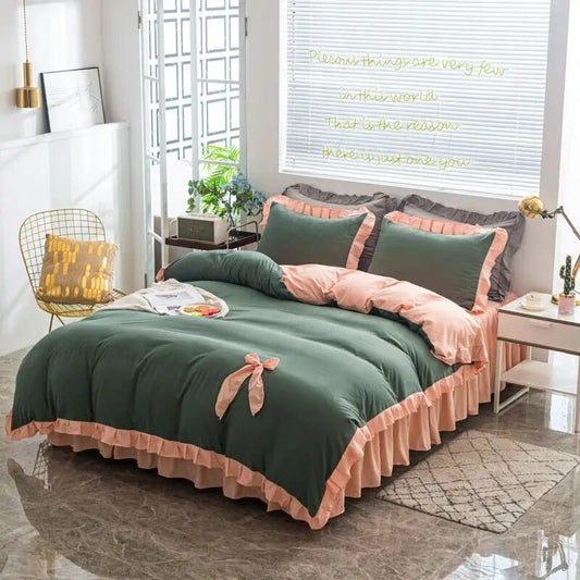 color-7 / 200x230cm duvetcover Simple High Quality Duvet Cover Queen Washed King Quilt Cover 220x240 Soft Comforter Covers 150x200 No Pillowcase