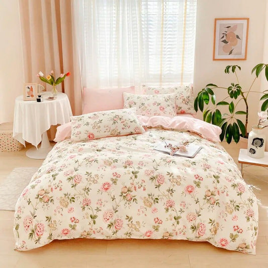 mi zhi / Cover 220x240cm 50 Thread Printing 13372 Air Jet Duvet Cover Queen King Size Comforter Cover European And Korean Style Series