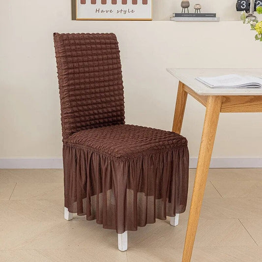 Polyester / Marron Housse de chaise haute marron