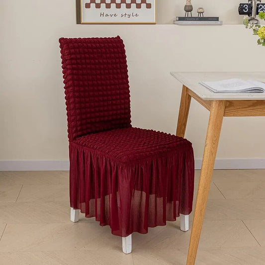 Polyester / Rouge bordeaux Housse de chaise haute rouge bordeaux