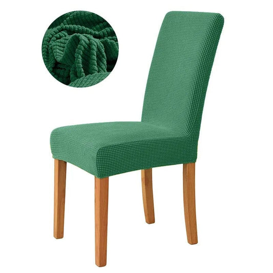 Polyester / Vert mélèse Housse de chaise extensible vert mélèse