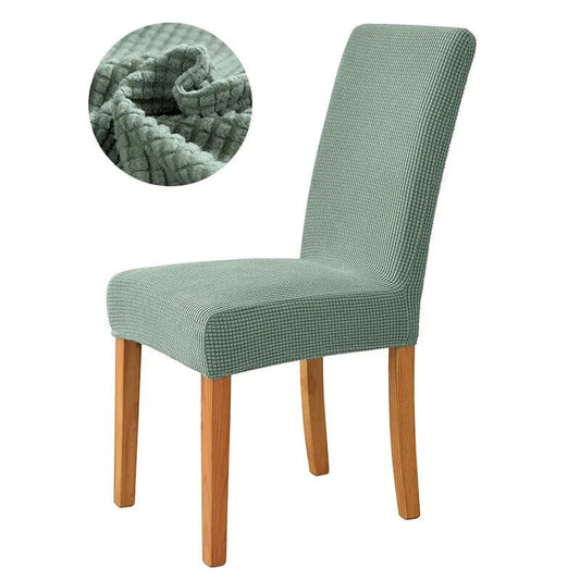 Polyester / Vert sauge Housse de chaise extensible vert sauge